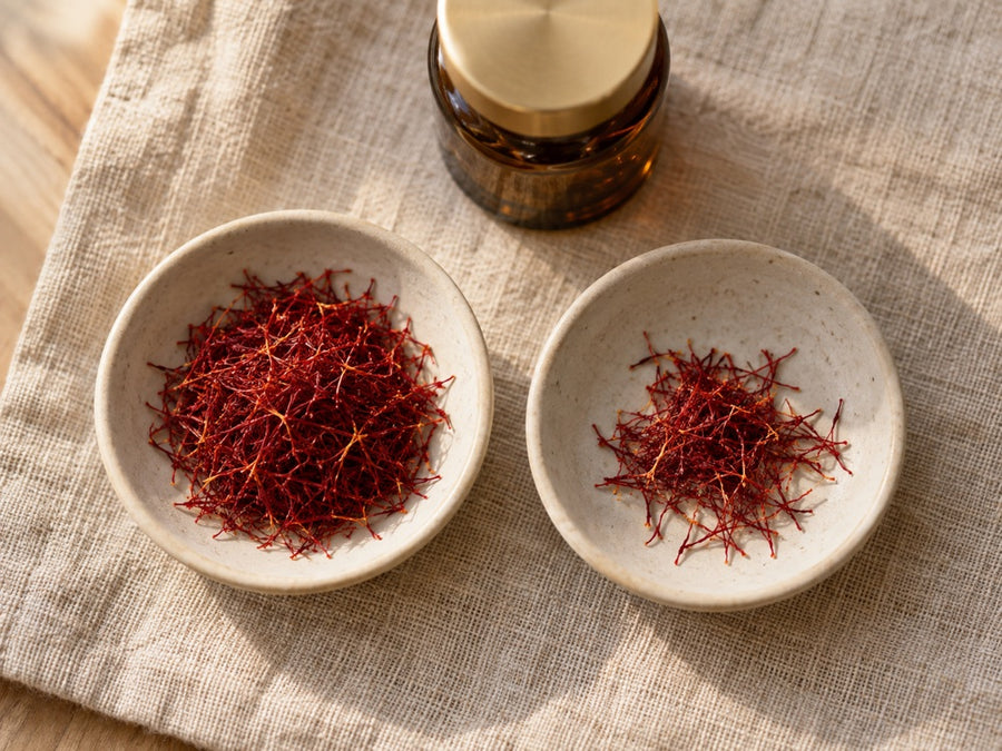 A comparison of a typical saffron dose against the 30mg dose used in research